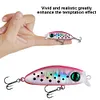 5pcs Mixed Colors Minnow Fishing Lures Artificial Hard Bait Wobbler Fishing Bait