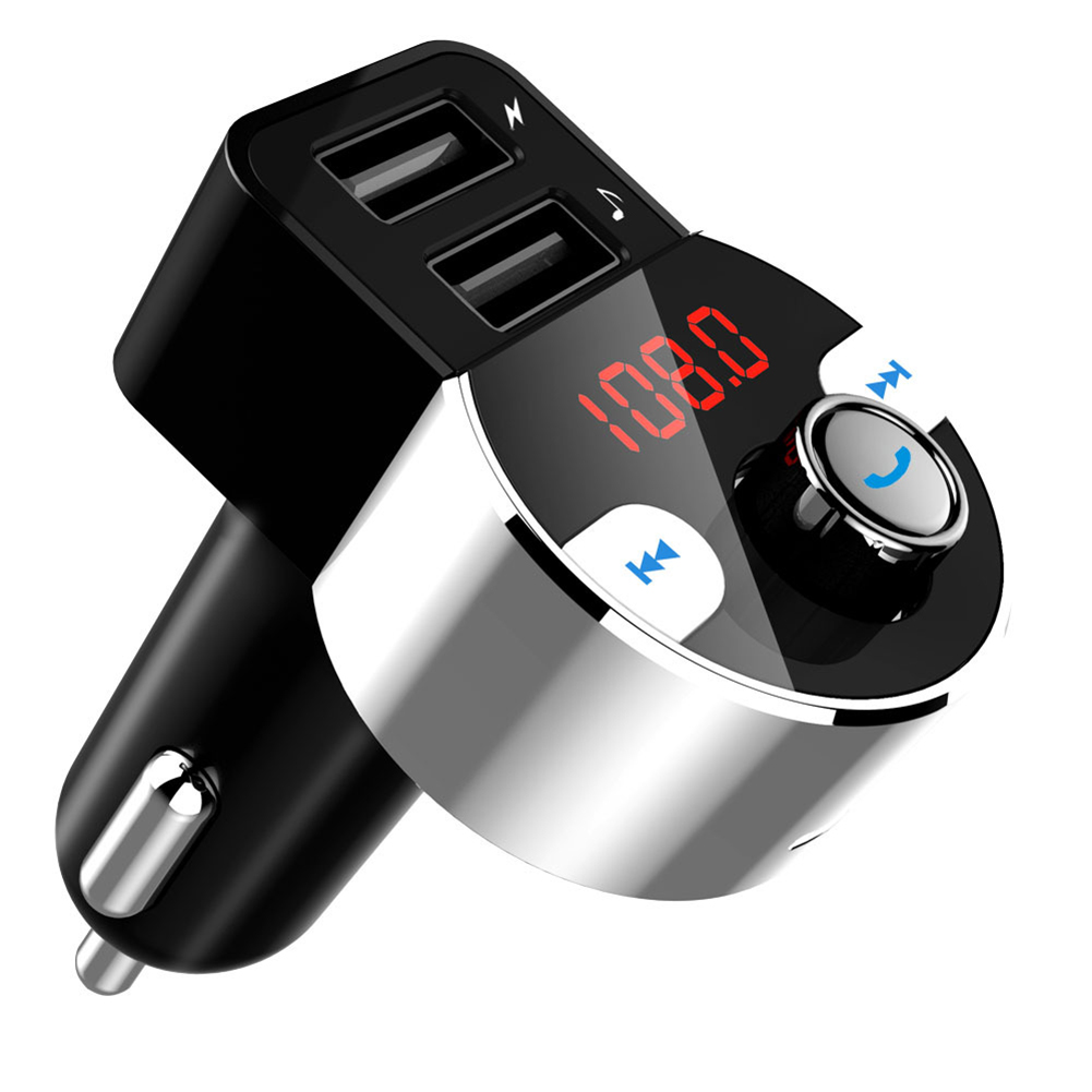 

HK203 Car Bluetooth 5.0 FM Transmitter Handsfree MP3 Player USB Charger, 501 Original
