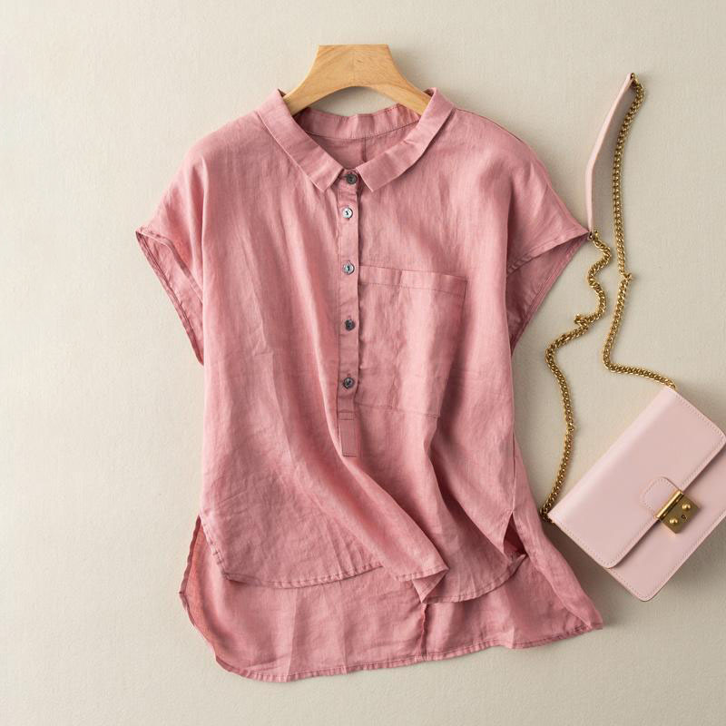 Cotton and Linen Vintage Loose Shirt