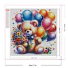 (40*40cm)Bear - Round Partial AB Drill Diamond Painting