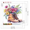 uk.everydayedeals (Limited Stock)Diamond Painting - Crystal Rhinestone - Flower Boots