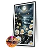 (40*65cm)Moon Flower - Full Round Drill Diamond Painting