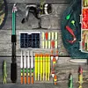 Sea Fishing Rod Set Telescopic Fishing Rod Pole with Reel Hook Soft Tube Float