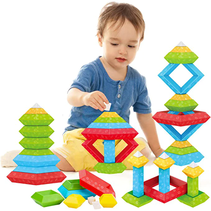 PYRAMIDS STACKING BLOCKS