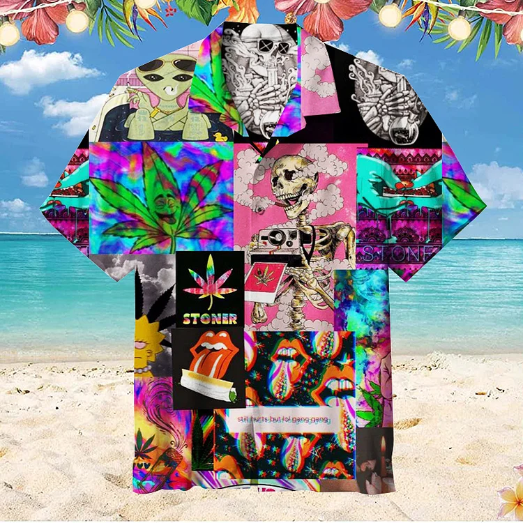 Psychedelic Patterns|Unisex Hawaiian Shirt