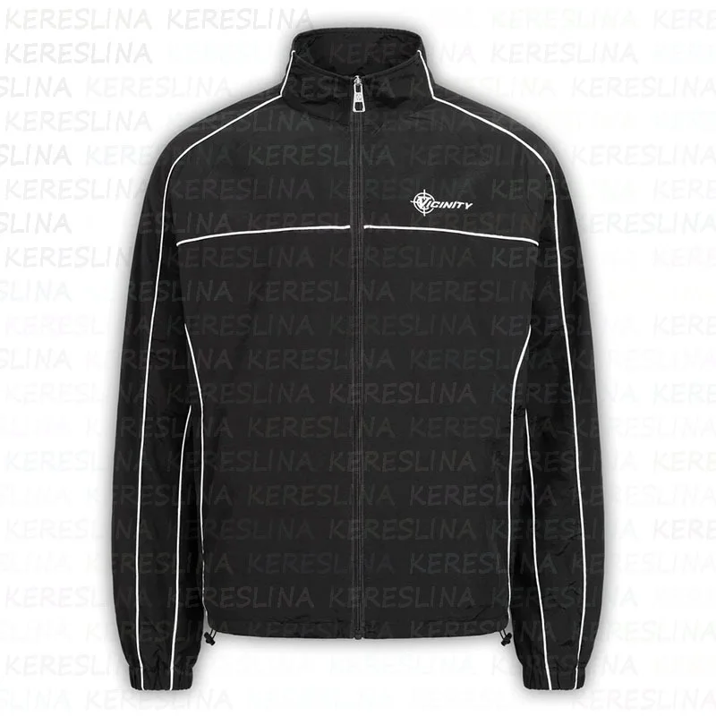 Athvotar Athvotar And Winter Sports Suit Wind Jacket Simple Street Fashion Zipper Solid Color Coat Men And Women