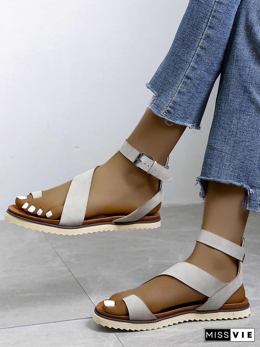 Vintage Soft Sole Roman Thong Sandals