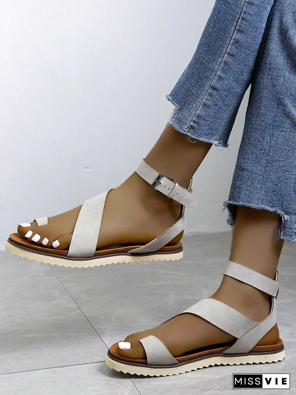 Vintage Soft Sole Roman Thong Sandals