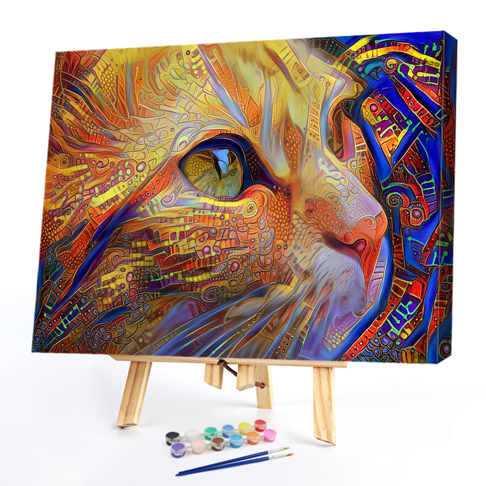 

50*40CM - Paint By Numbers - Cat, 501 Original