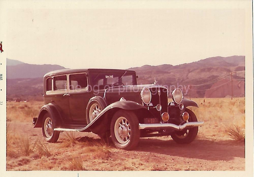 CLASSIC CAR Vintage FOUND Photo Poster painting Original COLOR Snapshot02 28 C