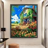 Flower House-16CT Stamped Cross Stitch 50*60cm/19.69*23.62in(Big Size)