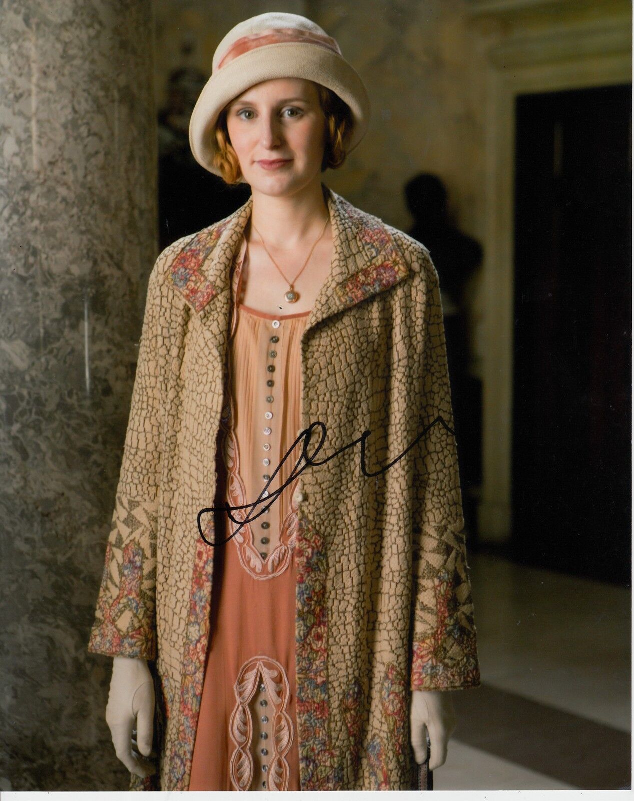 LAURA CARMICHAEL SIGNED DOWNTON ABBEY Photo Poster painting UACC REG 242 (5)