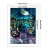 Pet Sematary Graveyard Cat Horror Movies-11CT Stamped Cross Stitch 40*60cm (Big Size)
