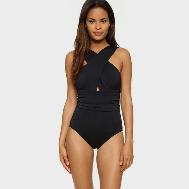 Cross Collar Swimsuit