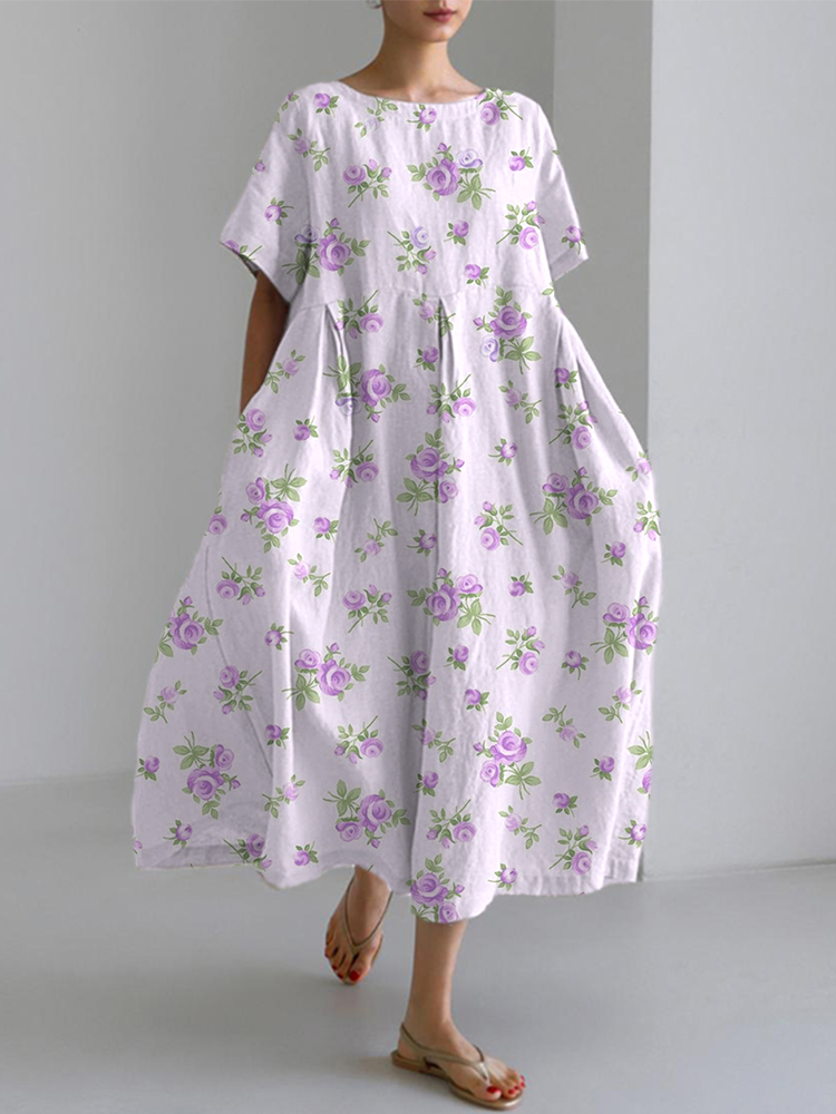 Vintage Ethnic Gradient Dress