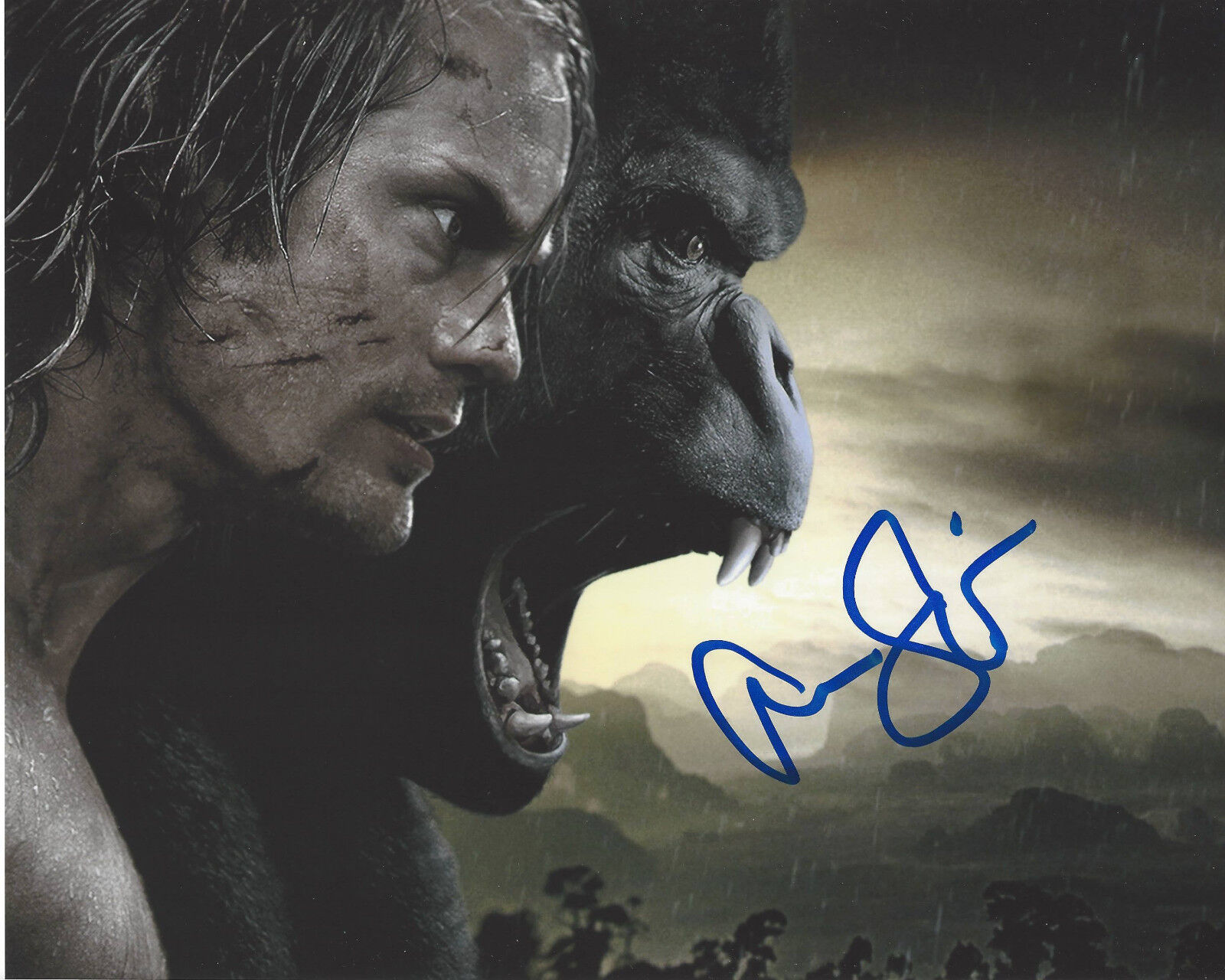 ALEXANDER SKARSGARD SIGNED AUTHENTIC 'TARZAN' MOVIE 8X10 Photo Poster painting w/COA ACTOR