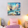Coffee Sailboat-11CT Stamped Cross Stitch 40*40cm/15.75*15.75in tapestrymarket