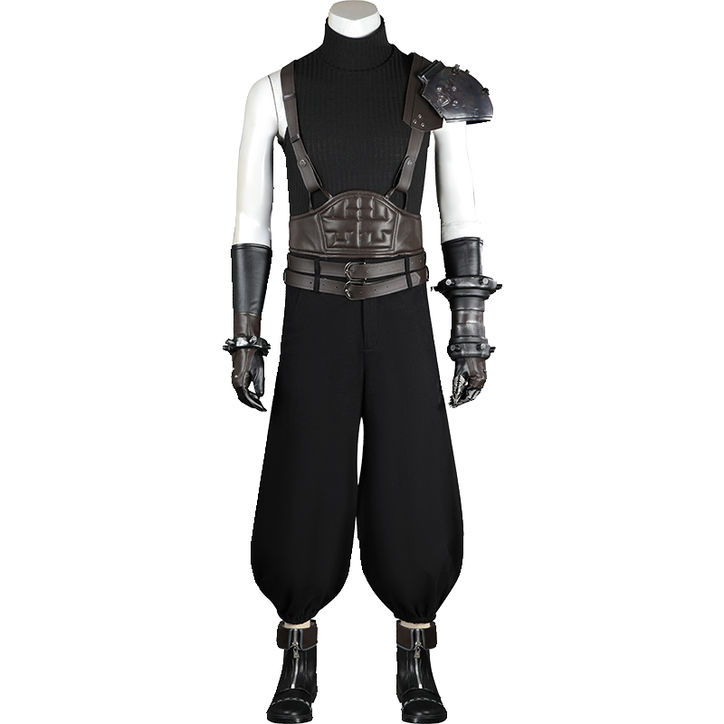 Cloud Strife Cosplay Costume (Brown Waist Band)