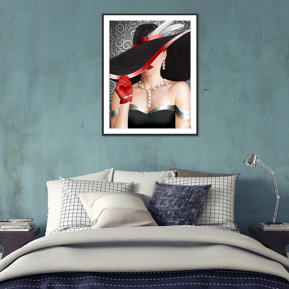 Diamond Painting - Full Round Drill - Elegant Lady(30*40cm)