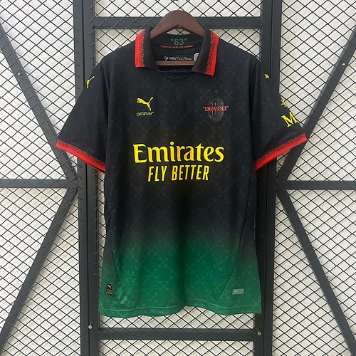 2024/2025 AC Milan Fourth Away Black Soccer Jersey 1:1 Thai Quality