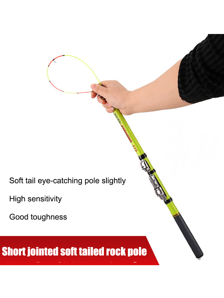 

Telescopic Fishing Rod Spinning Fly Carp Feeder Hard Portable Travel Poles, 2.1m, 501 Original