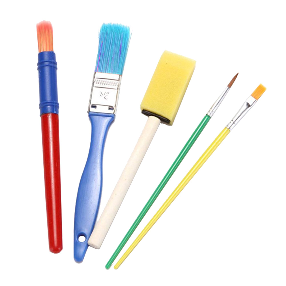 

5pcs Color Board Plastic Sponge Brush Set, 501 Original