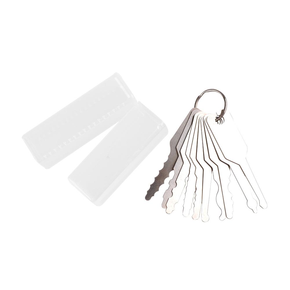 

10pcs/Set Alloy Practice Keys Opening Door Training Skill Locksmith Tools, 501 Original