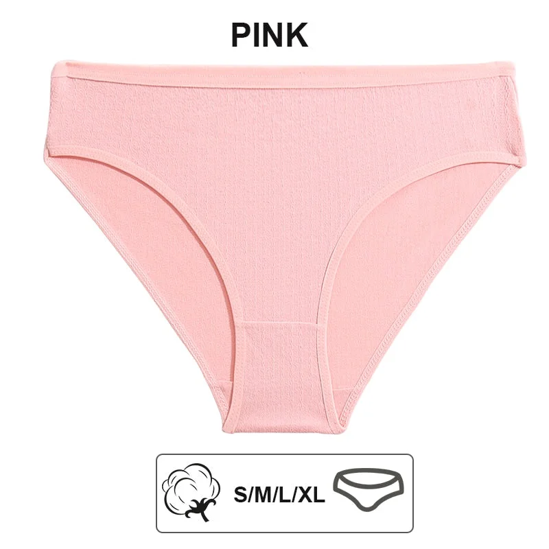 FINETOO 1/2PCS Sexy Panties Women Underwear Cotton Panties Female Underpants Solid Color Soft Woman Briefs M-XL Pantys Lingerie