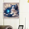Flowers And Kittens-Full Round Diamond Painting 30*30CM