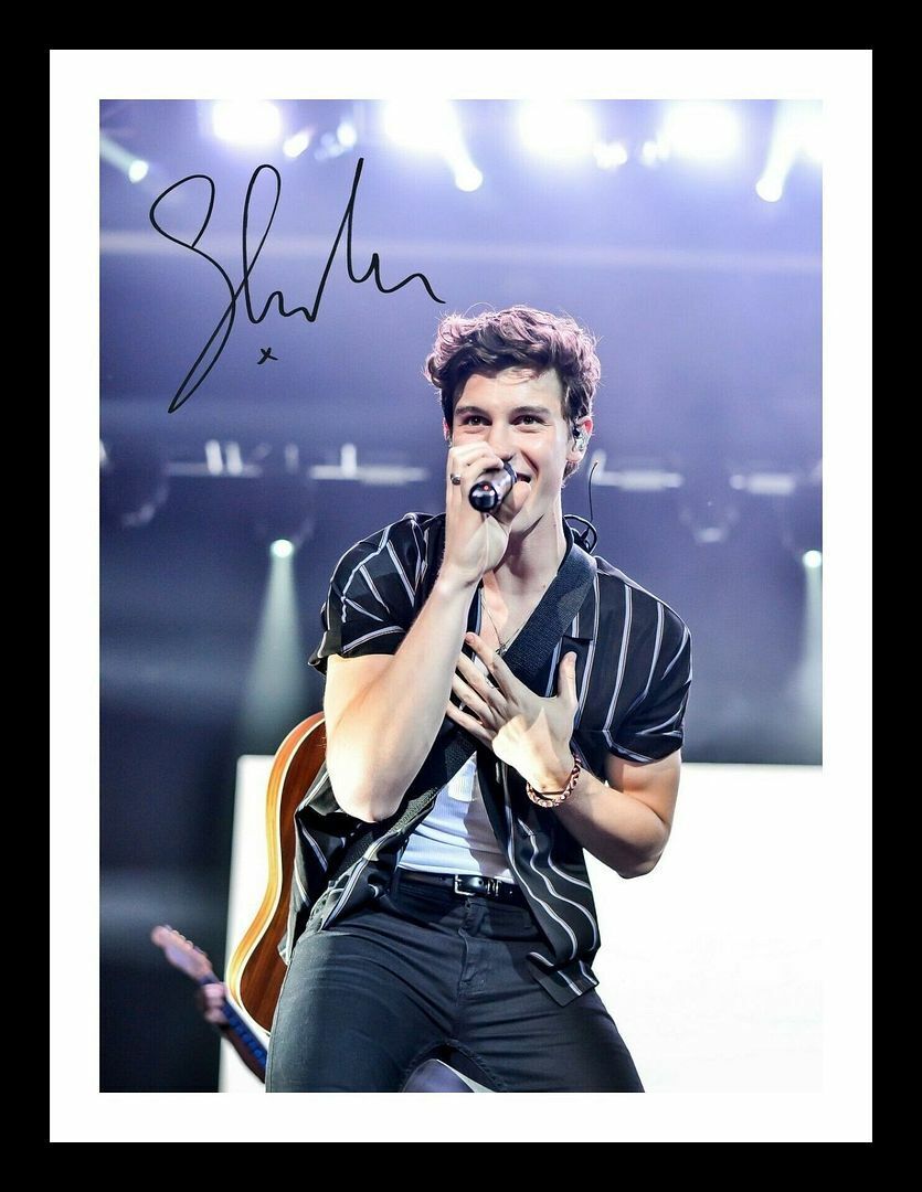 Shawn Mendes Autograph Signed & Framed Photo Poster painting 7