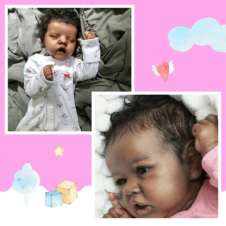 Dollreborns®Lifelike Baby Sisters Marie and Chaya Reborn Baby Doll