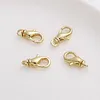 14K Golden Rotating Buckles DIY Jewelry Keychain Accessories 