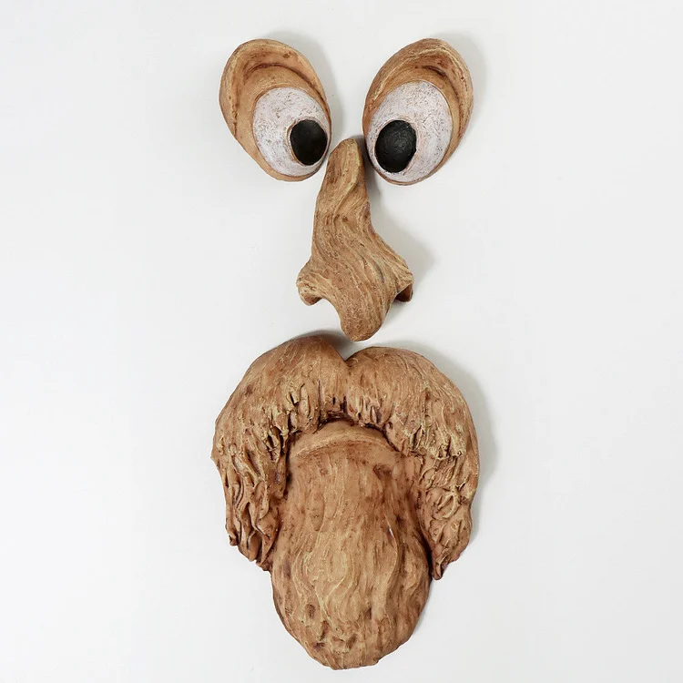 Tree Face Decor Outdoor Old Man Garden Decorations-elleschic