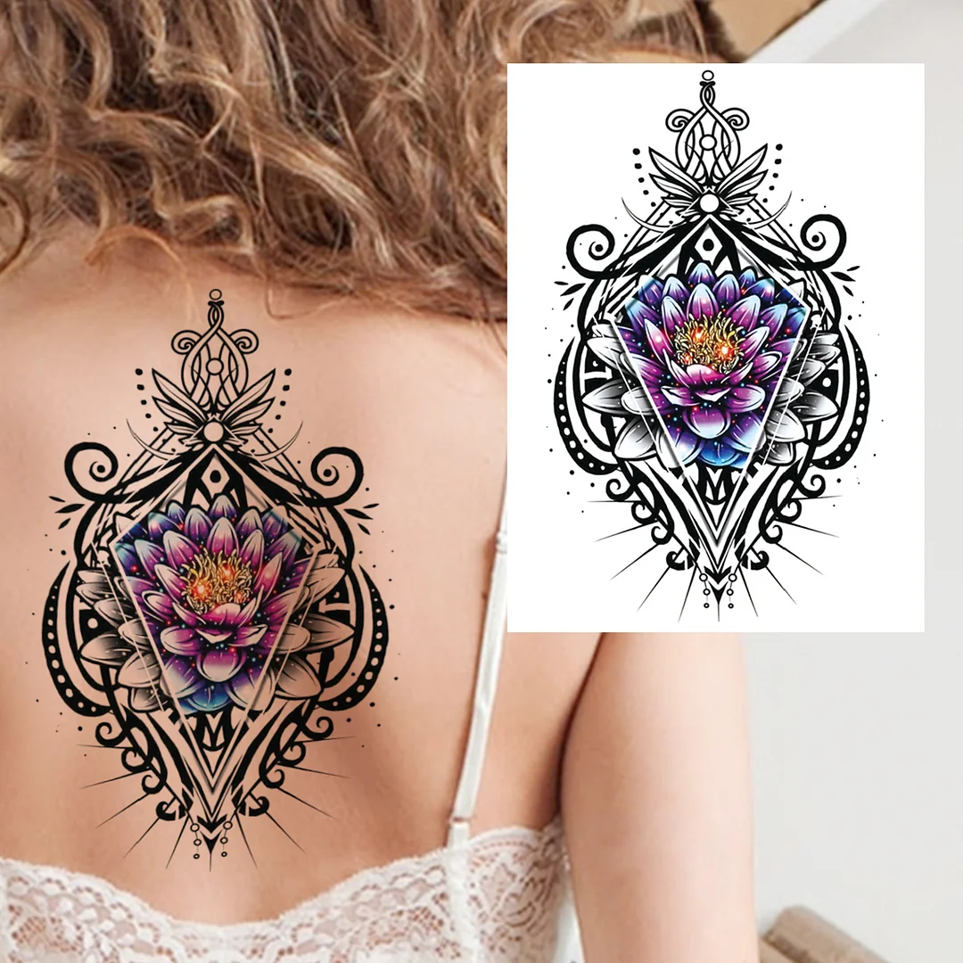 Sdrawing Mouth Skeleton Temporary Tattoos For Women Men Child Boys Halloween Fake Clown Tattoo Sticker Owl Skull Demon Tatoo Body Arm