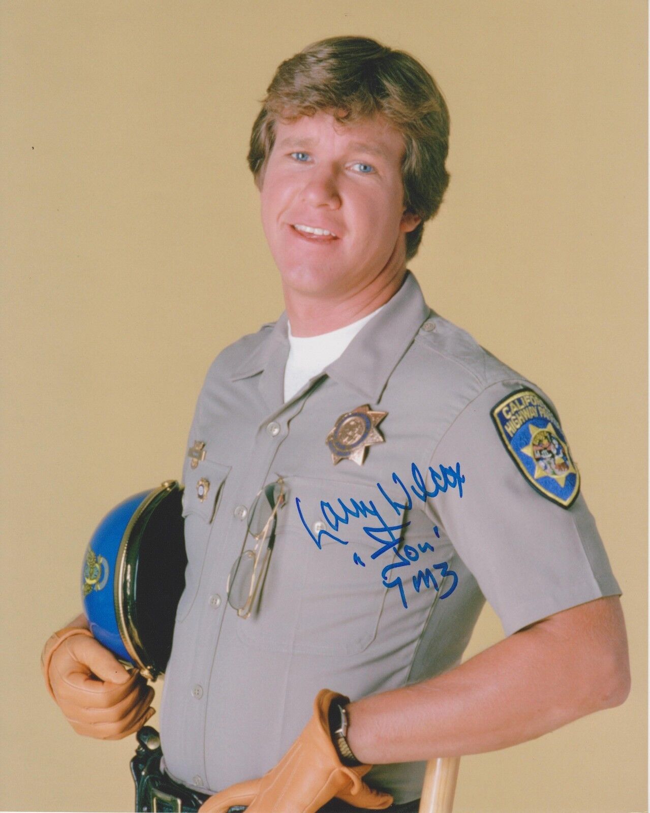 Larry Wilcox Signed 8x10 Photo Poster painting - CHiPs TV SERIES - RARE!!! #5