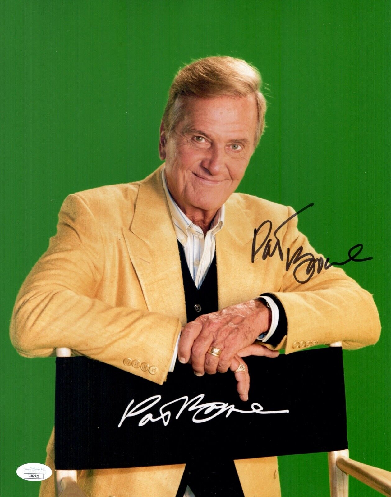 PAT BOONE Signed COUNTRY POP SINGER LEGEND 11x14 Photo Poster painting Autograph JSA COA Cert