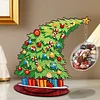 Photo Xmas Tree Gift DIY 2D Flat Wooden Desktop Diamond Art Kit