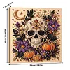 (30x30cm)Sugar Skull & Pumpkin Pearl Painting Art Kits With Inner Frame Pearl Gem Paintings Picture Arts Craft for Adults Beginners Home Wall Decor