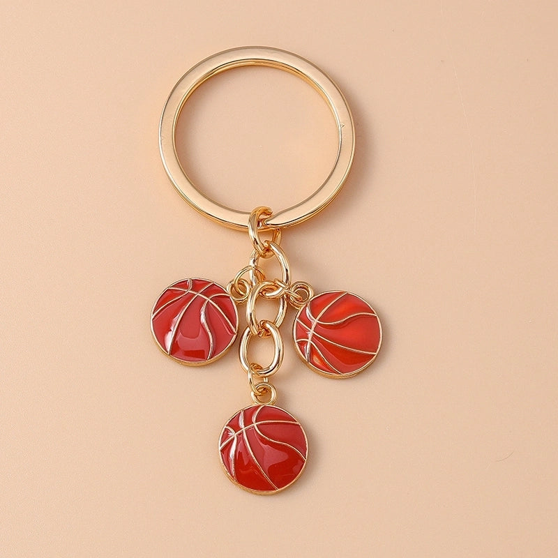 Casual Minimalist Basketball Alloy Bag Pendant Keychain