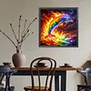 Diamond Painting -DIY Round Drill Rainbow Dolphin(40x40cm)