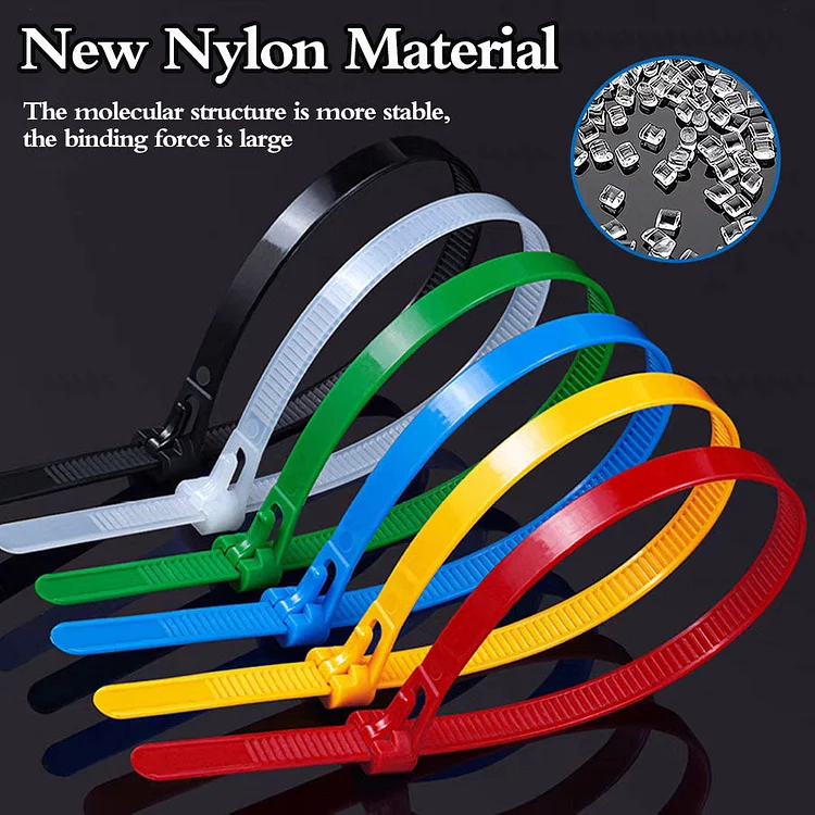 Self-locking premium nylon cable ties