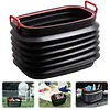 37L Car Trash Can Folding Bucket Multifunctional Storage Bucket Car Rubbish Bin
