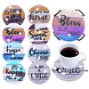 8pcs DIY Coaster Diamond Painting Cup Cushion with Rack Crafts Kits