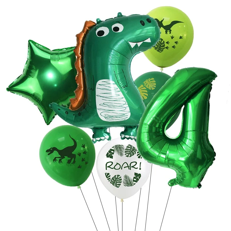 Dinosaur Theme Party Dinosaur Balloon Disposable Tableware Set Kids Boy Birthday Party Decoration Jungle Party Baby Shower Favor