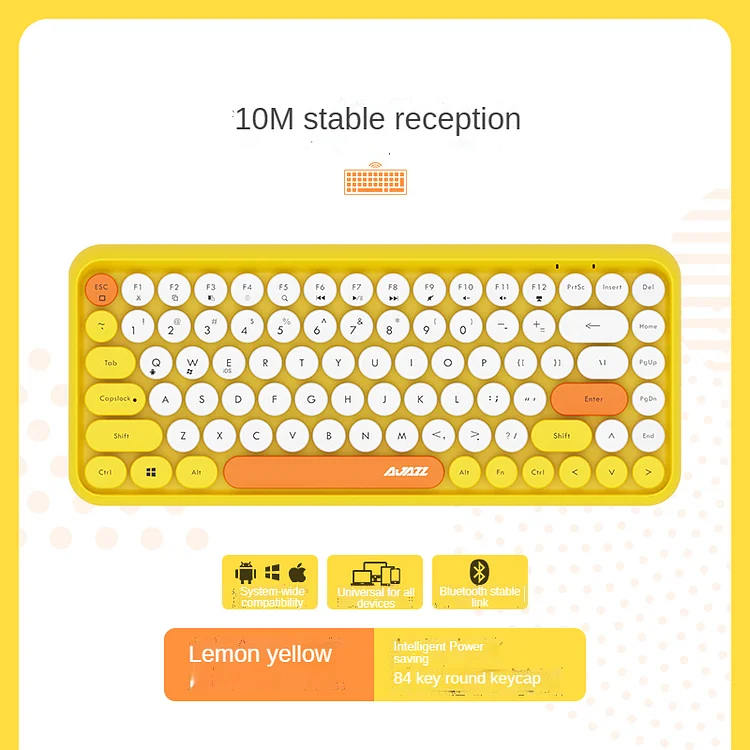 JOURNALSAY Cute wireless bluetooth keyboard ipad small tablet portable