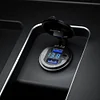 Car Charger Dual USB LED Light Cigarette Lighter Socket QC 3.0 Digital Voltmeter