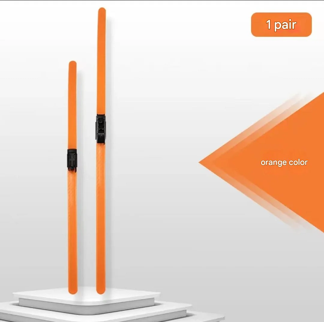 Automotive carbon fiber colored windshield wipers (2 pieces)