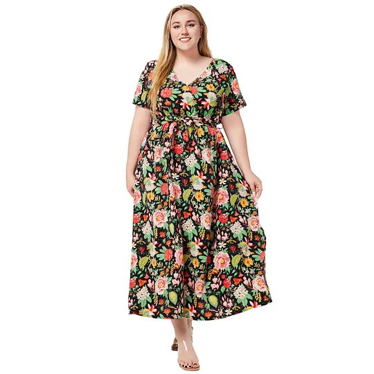 plus size dresses for elderly ladies Mature Older Women Over 40, 50, 60, 70 Blue TA