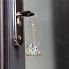 (US Only)PET Double Sided Special Shaped Easter Alphabet DIY Diamond Painting Keychain