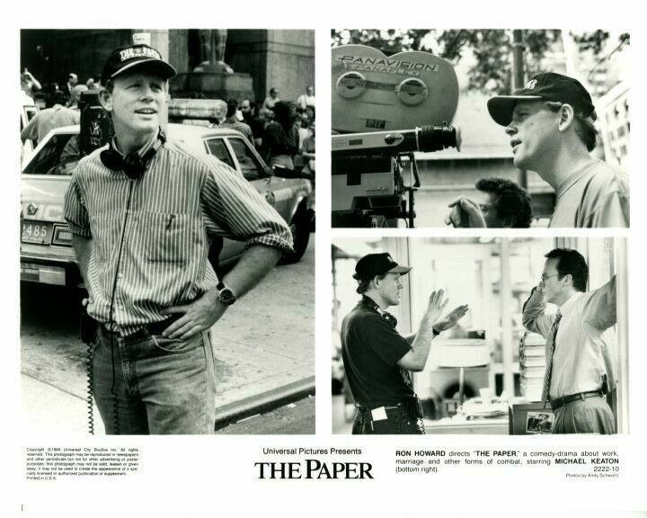 Ron Howard Michael Keaton The Paper 1994 Original Press 8X10 Photo Poster painting